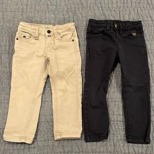 Mayoral, 2T, khaki and navy blue pants, gently used